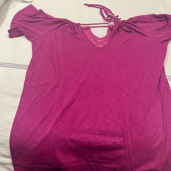 Michael Stars hot pink T. - Picture 3 of 4